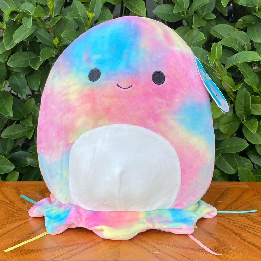 TIE DYED JELLYFISH “Janet” Squishmallow 11” NWT